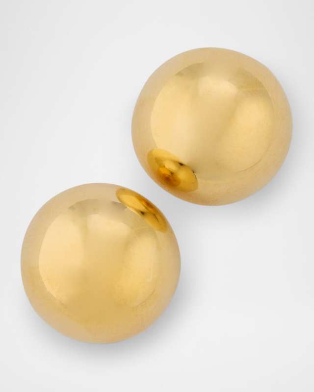 14K Yellow Gold Bold Medium Inverted Teardrop Earrings